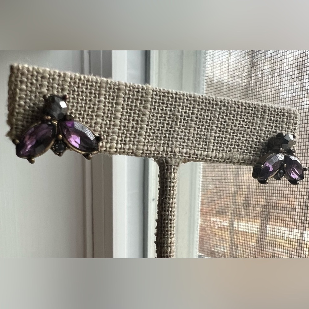 Purple Crystal Accent earrings